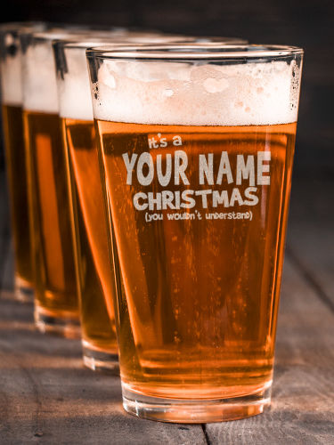 Family Christmas Thing : Pint Glasses - Engraved