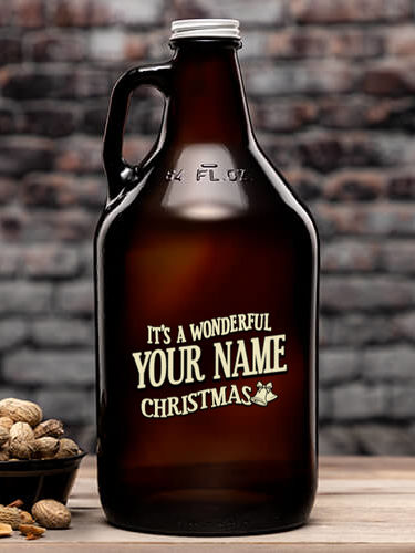 It's A Wonderful Christmas : Beer Growlers - Color Printed