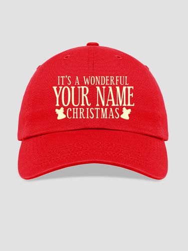 It's A Wonderful Christmas : Embroidered Baseball Hats