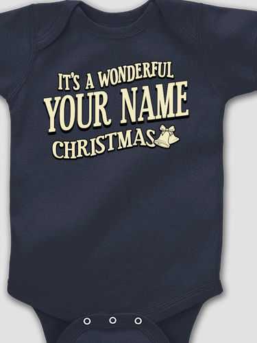 It's A Wonderful Christmas : Printed Baby Bodysuits
