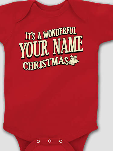It's A Wonderful Christmas : Printed Baby Bodysuits