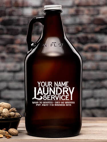 Laundry Service : Beer Growlers - Color Printed