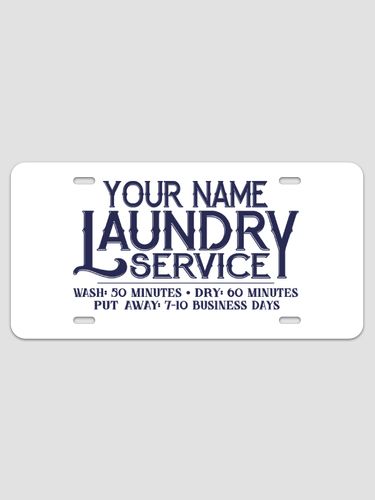 Laundry Service : License Plates