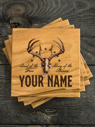 American Hunter : Coasters - Engraved