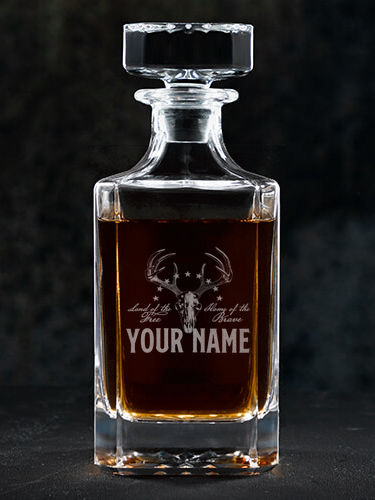 American Hunter : Whiskey Decanter - Engraved