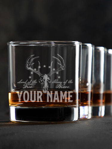 American Hunter : Rocks Glasses - Engraved