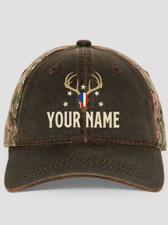 American Hunter : Embroidered 2-Tone Camo Hats
