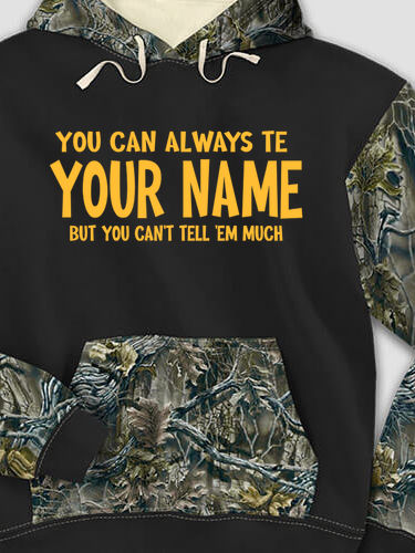 Can't Tell 'Em Much : Printed 2-Tone Camo Hoodies