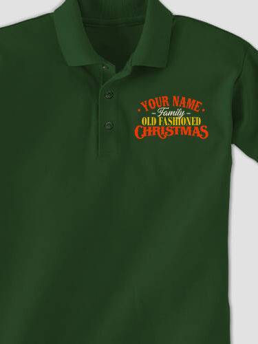 Old Fashioned Christmas : Embroidered Polo Shirts