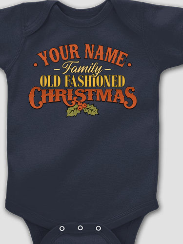 Old Fashioned Christmas : Printed Baby Bodysuits