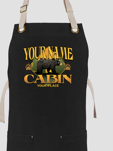 Bear Cabin : Printed Canvas Work Aprons
