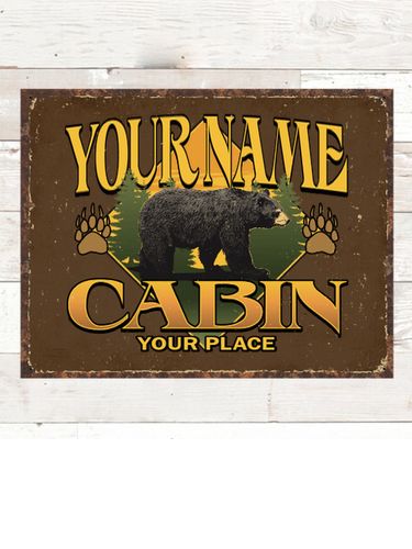 Bear Cabin : Tin Signs
