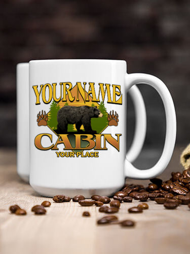 Bear Cabin : Ceramic Coffee Mugs