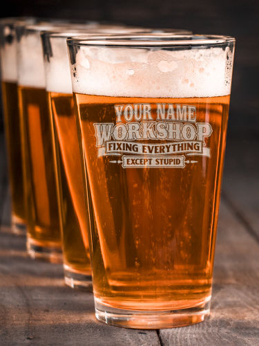 Workshop : Pint Glasses - Engraved