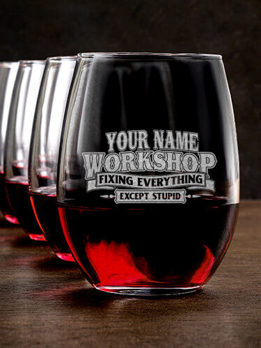 Workshop : Stemless Wine Glasses - Engraved