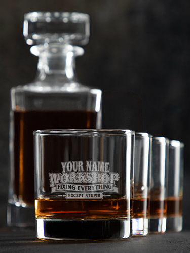 Workshop : Decanter Rocks Glass Gift Sets - Engraved