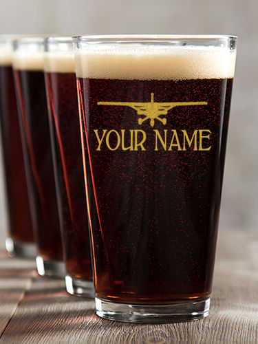 Airplane : Pint Glasses - Color Printed