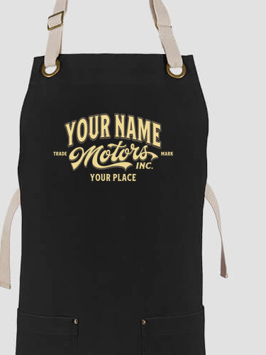 Motors : Printed Canvas Work Aprons