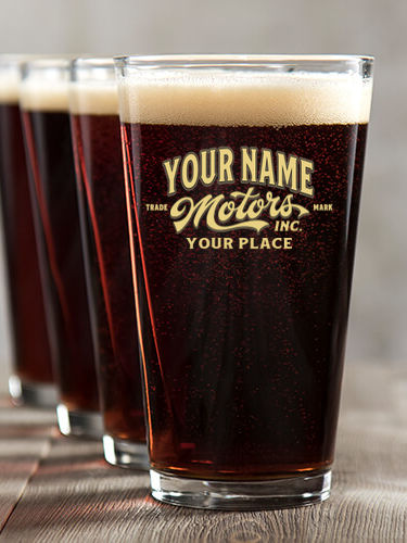 Motors : Pint Glasses - Color Printed