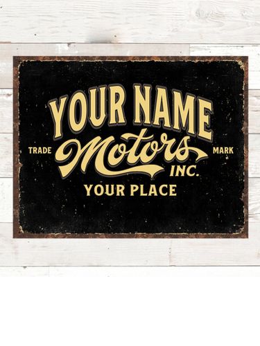 Motors : Tin Signs