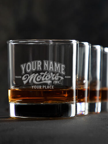 Motors : Rocks Glasses - Engraved