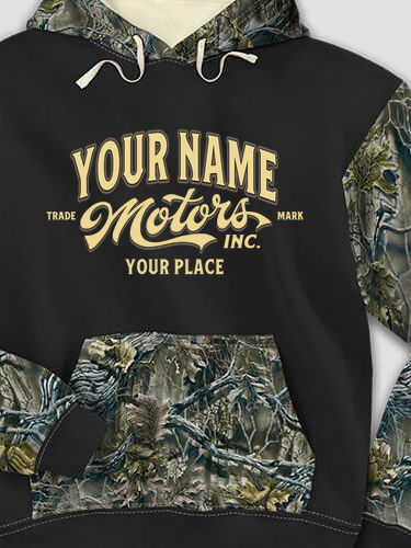 Motors : Printed 2-Tone Camo Hoodies