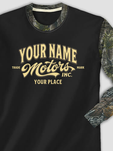 Motors : Printed 2-Tone Camo Long Sleeves