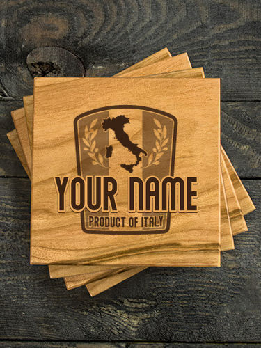 Product Of Italy : Coasters - Engraved