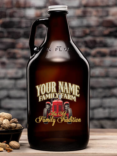 Farming Family Tradition : Beer Growlers - Color Printed