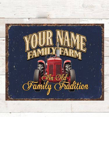 Farming Family Tradition : Tin Signs