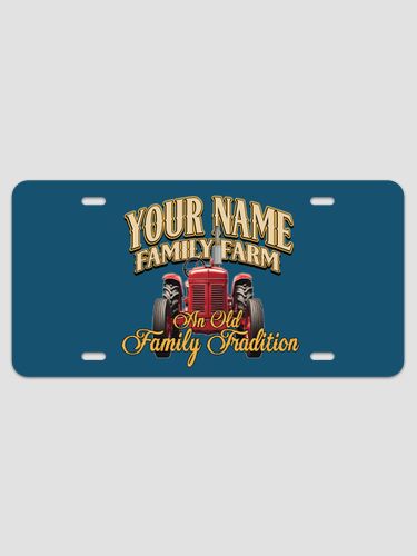 Farming Family Tradition : License Plates