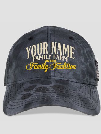 Farming Family Tradition : Embroidered Kryptek Tactical Camo Hats