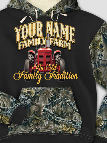 Farming Family Tradition : Printed 2-Tone Camo Hoodies