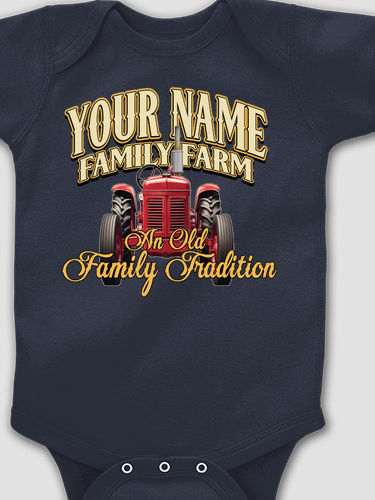 Farming Family Tradition : Printed Baby Bodysuits