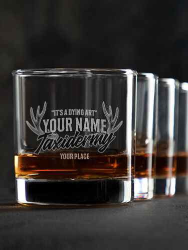 Taxidermy : Rocks Glasses - Engraved