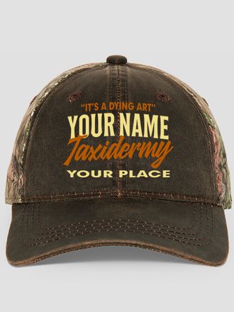 Taxidermy : Embroidered 2-Tone Camo Hats