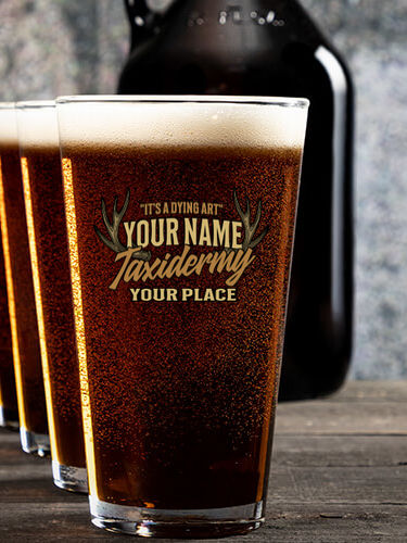 Taxidermy : Growler Pint Glass Gift Sets - Color Printed