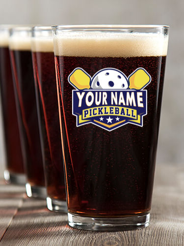 Pickleball : Pint Glasses - Color Printed