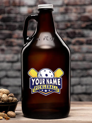 Pickleball : Beer Growlers - Color Printed