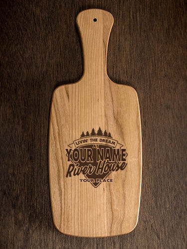 Livin' The Dream River House : Cheese Boards - Engraved