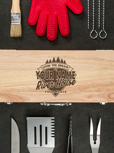 Livin' The Dream River House : 10 Piece BBQ Set