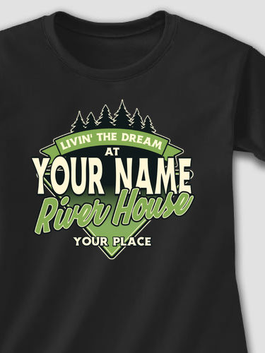 Livin' The Dream River House : Printed T-Shirts
