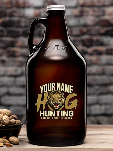 Hog Hunting : Beer Growlers - Color Printed