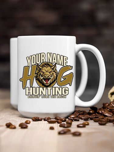 Hog Hunting : Ceramic Coffee Mugs