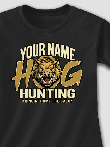 Hog Hunting : Adult Ladies Fitted T-Shirt