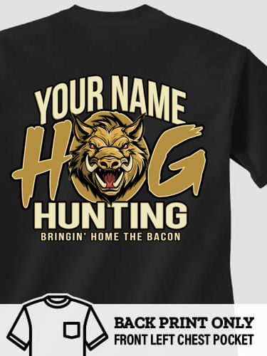 Hog Hunting : Printed Pocket T-Shirts