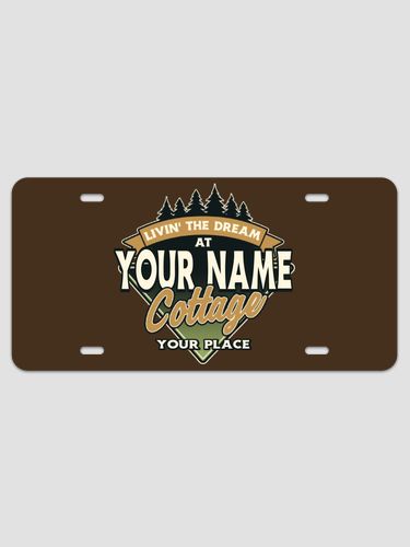 Livin' The Dream Cottage : License Plates