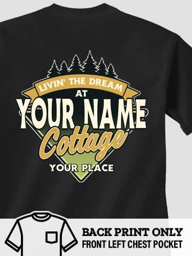 Livin' The Dream Cottage : Printed Pocket T-Shirts
