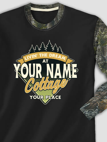 Livin' The Dream Cottage : Printed 2-Tone Camo Long Sleeves