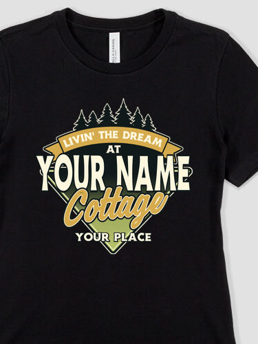 Livin' The Dream Cottage : Premium Ladies T-Shirts
